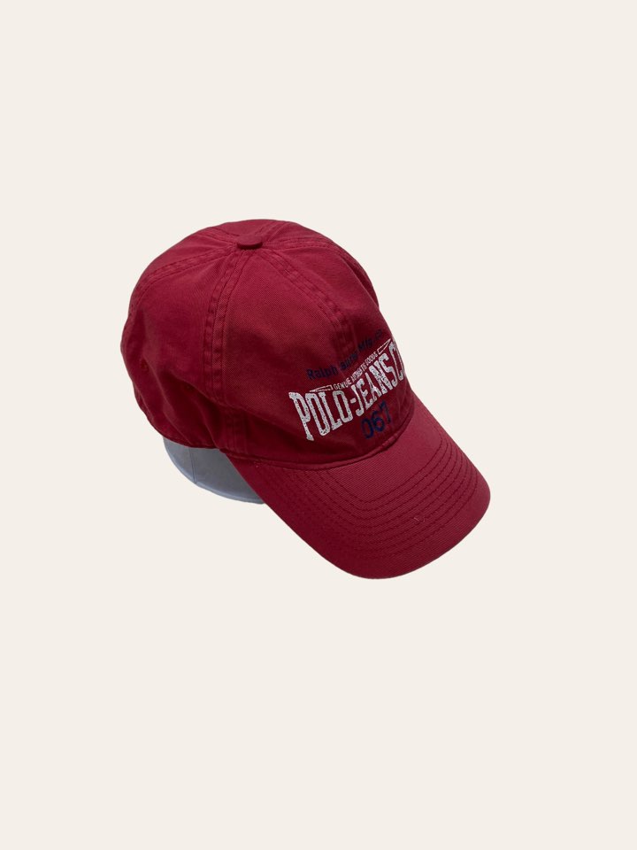Polo jeans company red logo cap