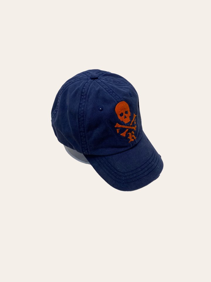 Rugby by ralph lauren washed navy skull logo cap
