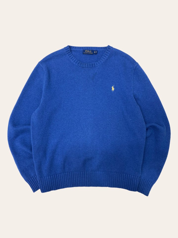 Polo ralph lauren blue cotton sweater M