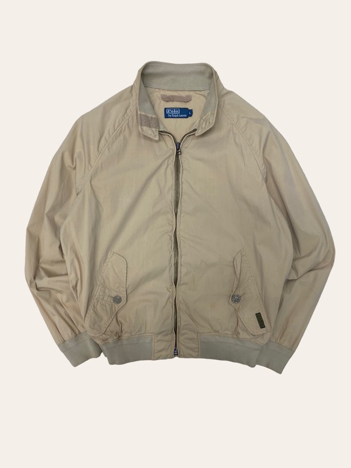 Polo ralph lauren beige lightweight harrington jacket L