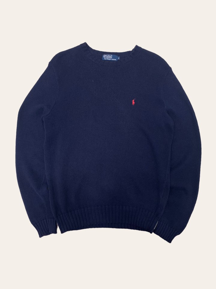 Polo ralph lauren navy cotton sweater M