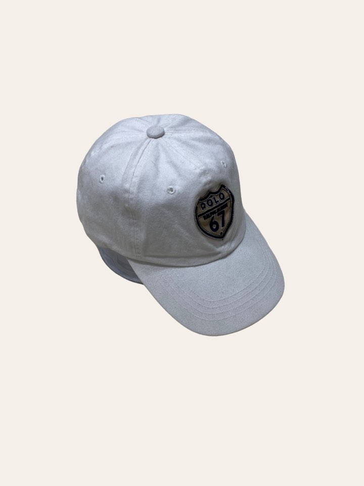 Made in USA Polo ralph lauren white patched cap