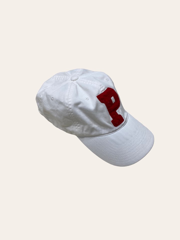 Polo jeans company white P logo cap