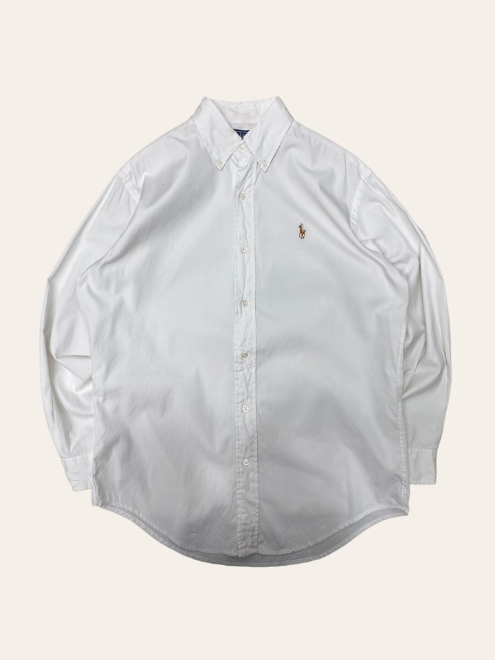 Polo ralph lauren 90&#039;s white shirt 35