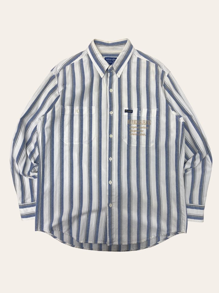 Wrangler 90&#039;s stripe pocket shirt L