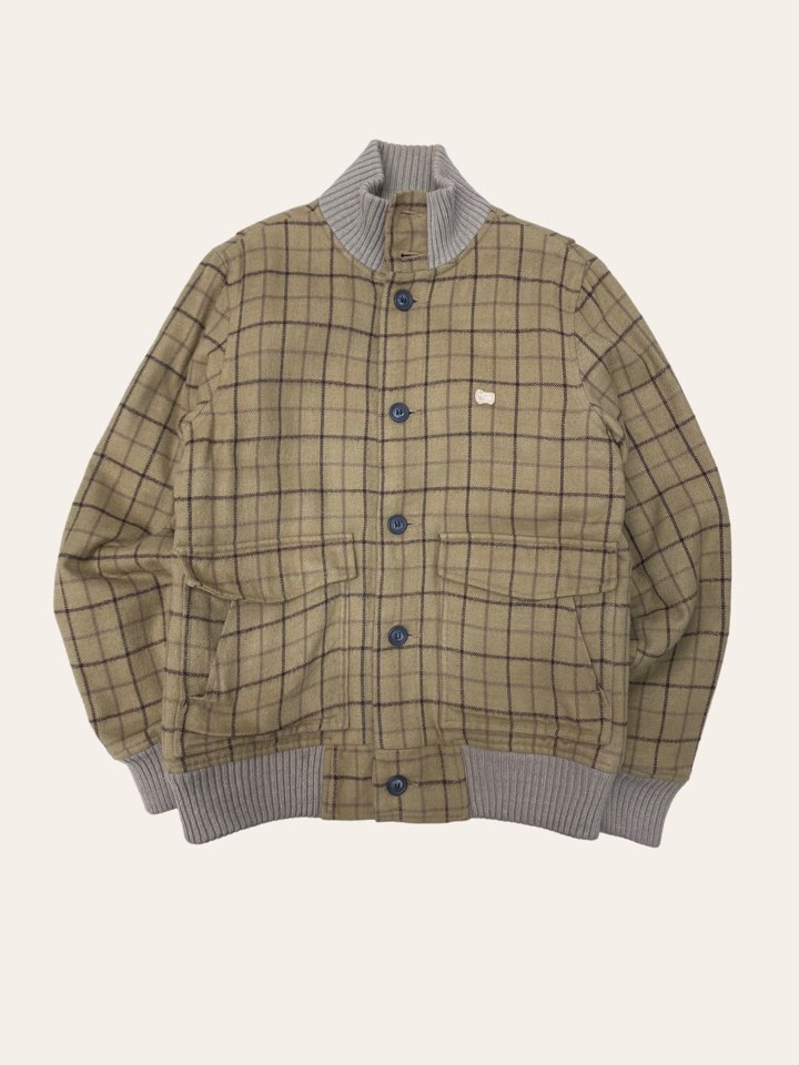 (여성용)Woolrich brown check A-1 jacket L(55~66)