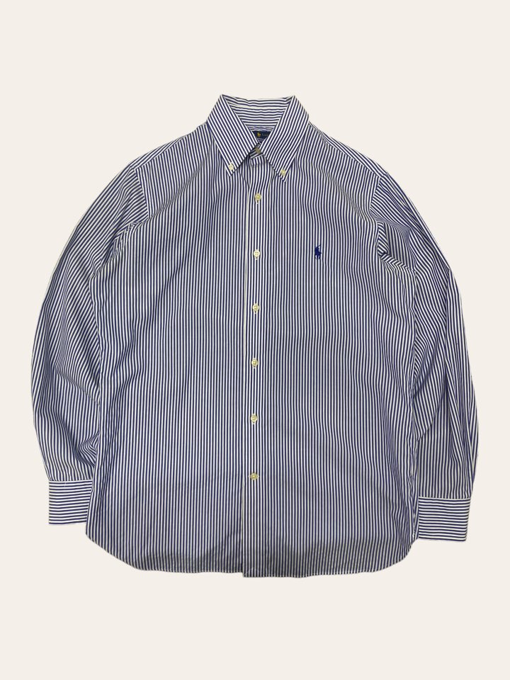 Polo ralph lauren blue stripe shirt 15