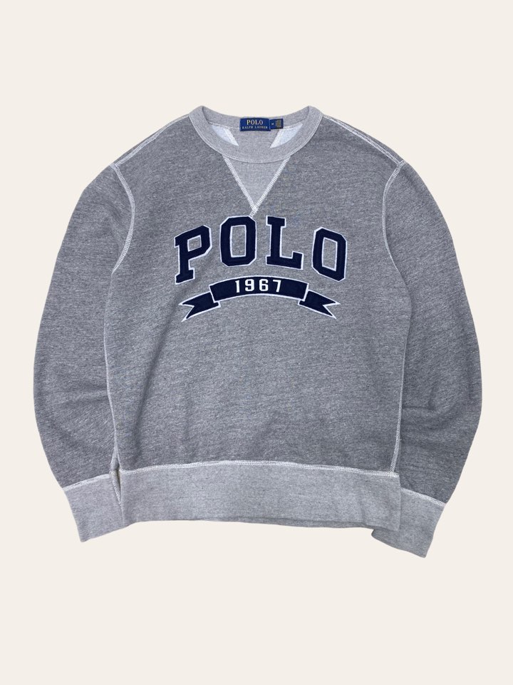 Polo ralph lauren gray logo sweatshirt M
