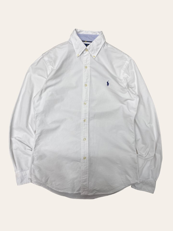 (From USA)Polo ralph lauren white oxford shirt M