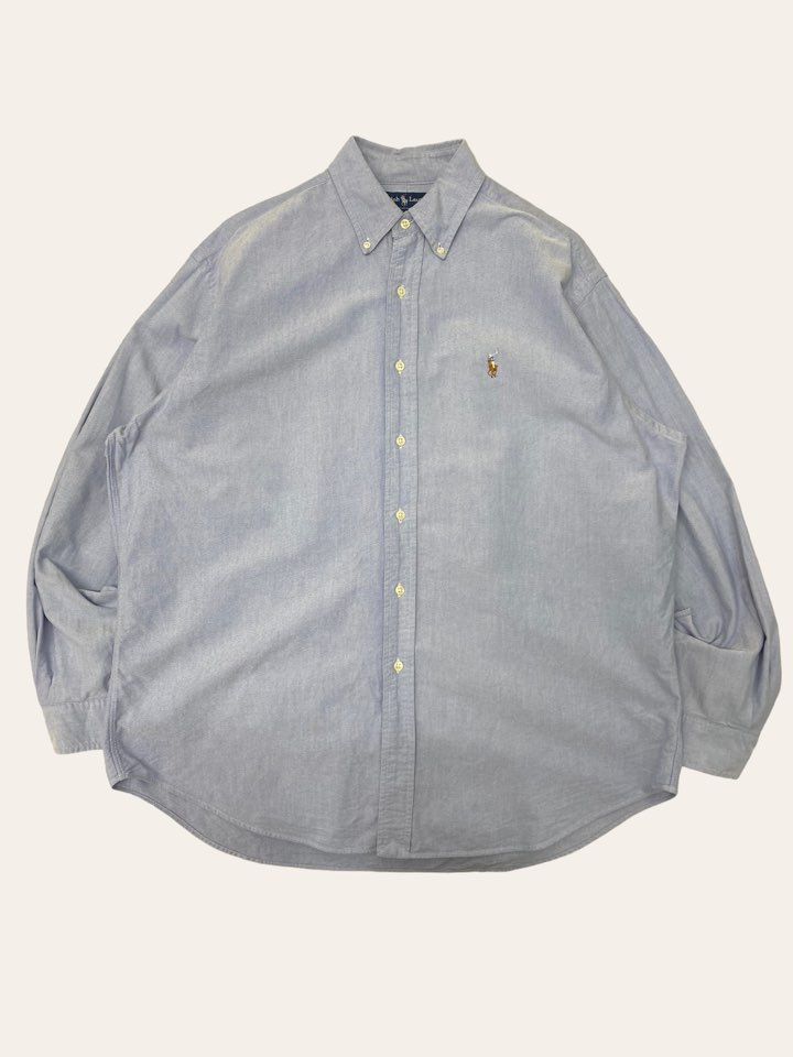 (From USA)Polo ralph lauren blue oxford shirt L