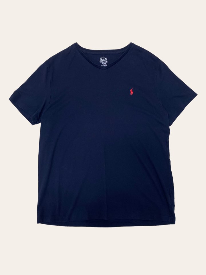 Polo ralph lauren navy v-neck T-shirt L
