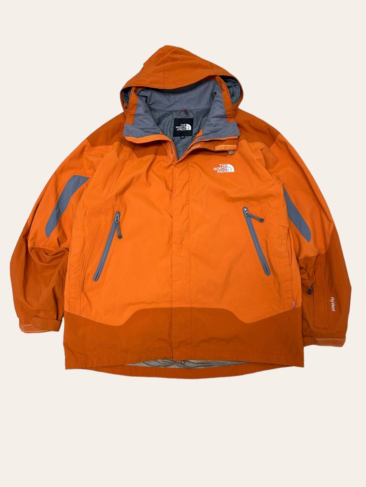 TNF orange hyvent mountain jacket 105