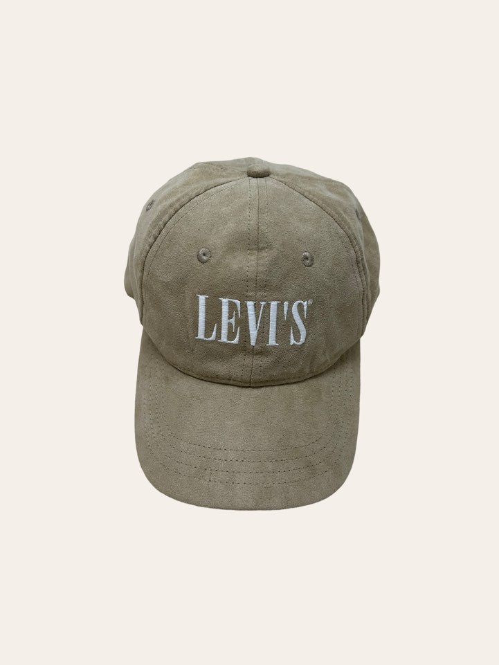 (남여공용)Levis sand color suede logo cap