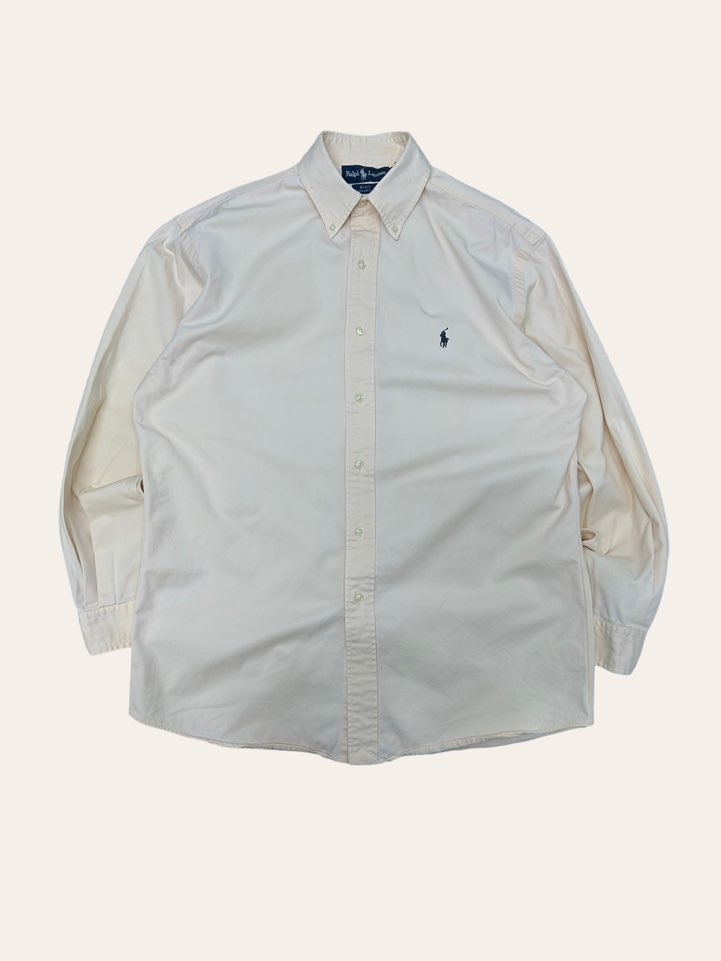 Polo ralph lauren light peach color solid shirt 95