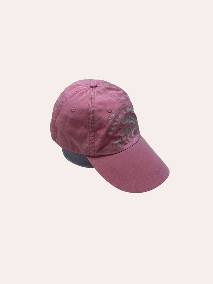 Polo ralph lauren light pink embroidered long bill cap