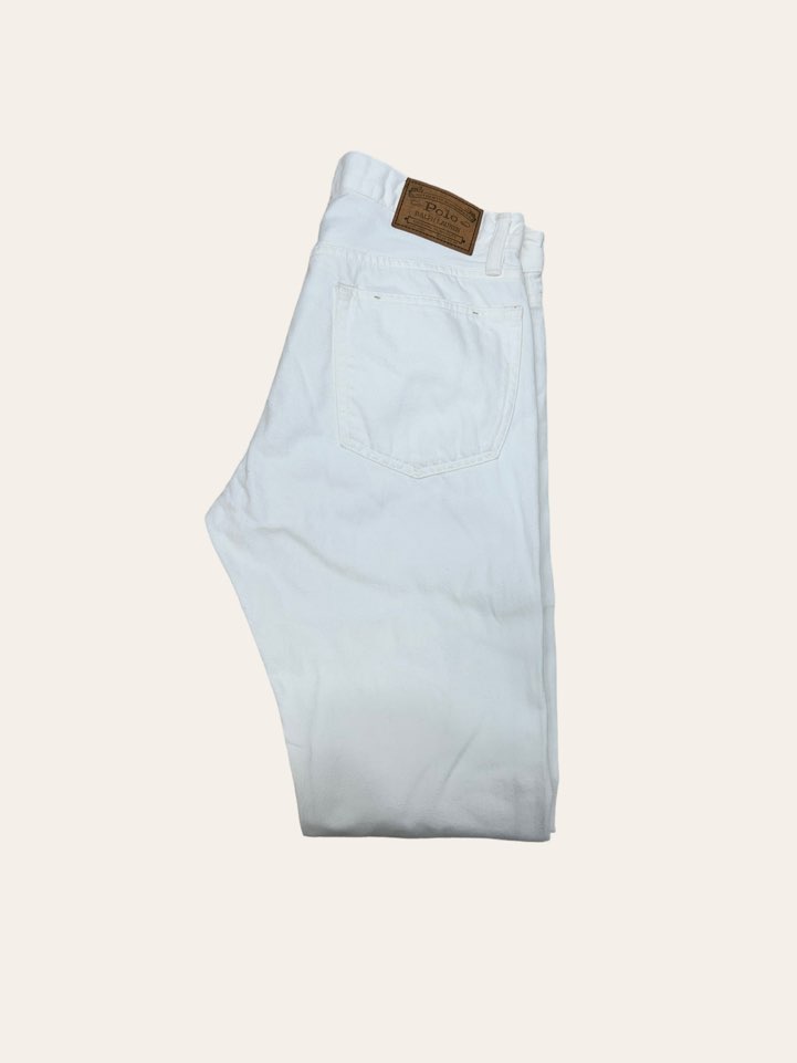 Polo ralph lauren white varick slim straight jeans 32x32