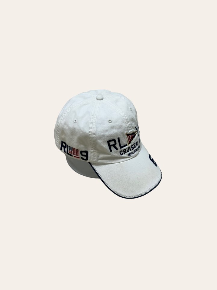 Polo ralph lauren whie R.L.Y.C embroidered cap