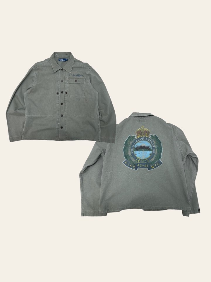 Polo ralph lauren khaki color WW2 P-44 overshirt jacket L