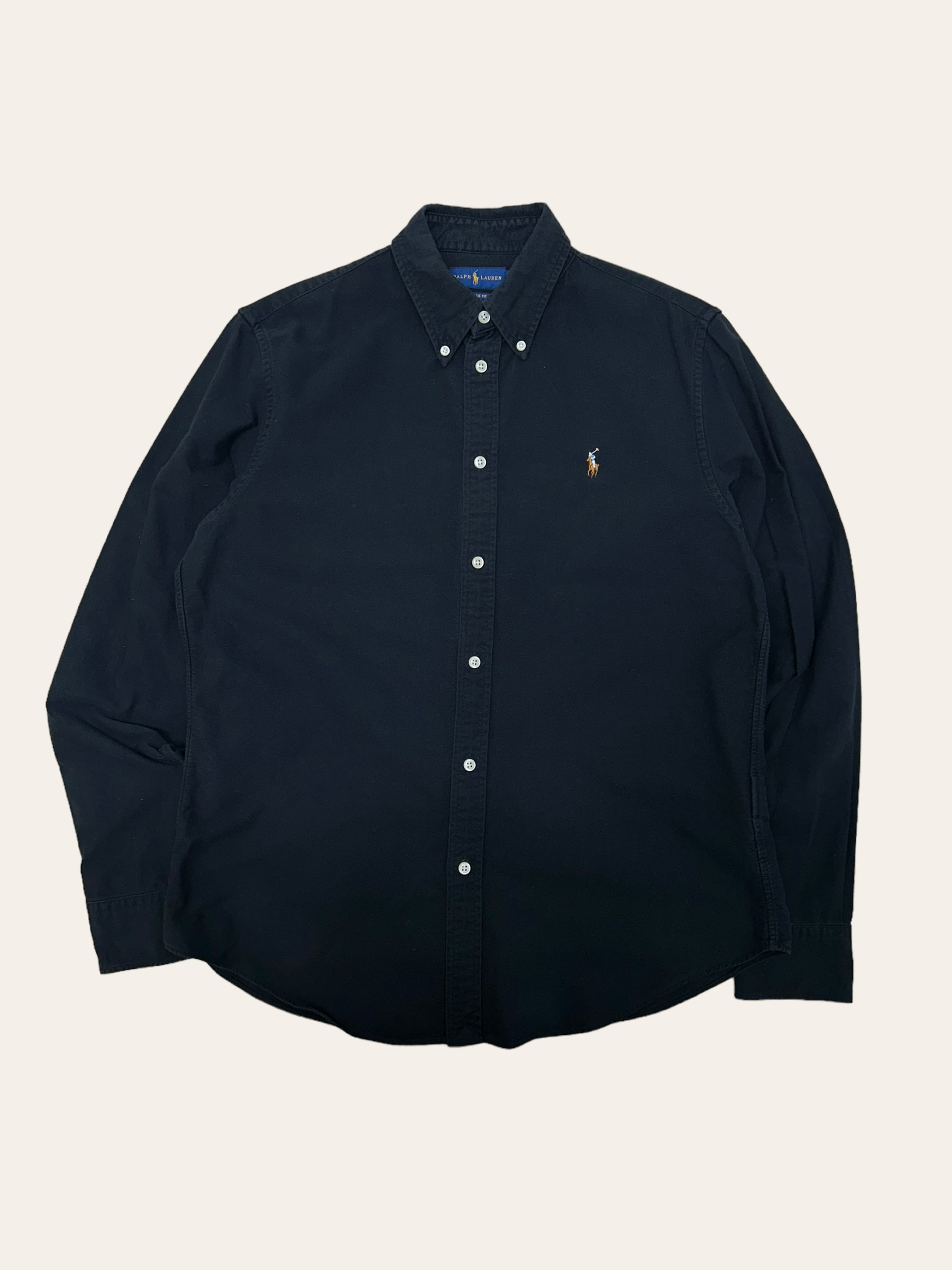 (여성용)Polo ralph lauren black solid shirt L