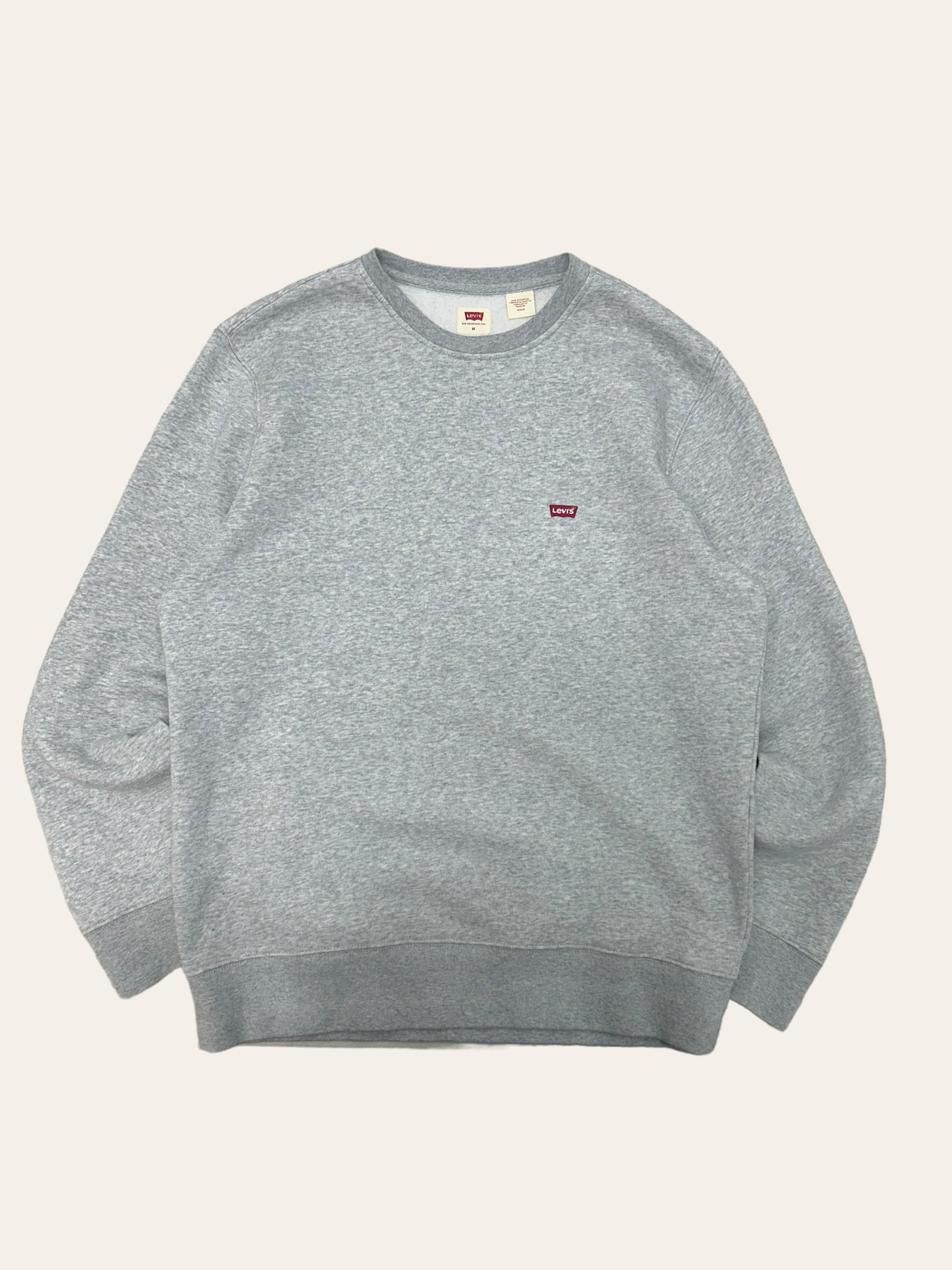 Levis gray cotton logo sweatshirt M