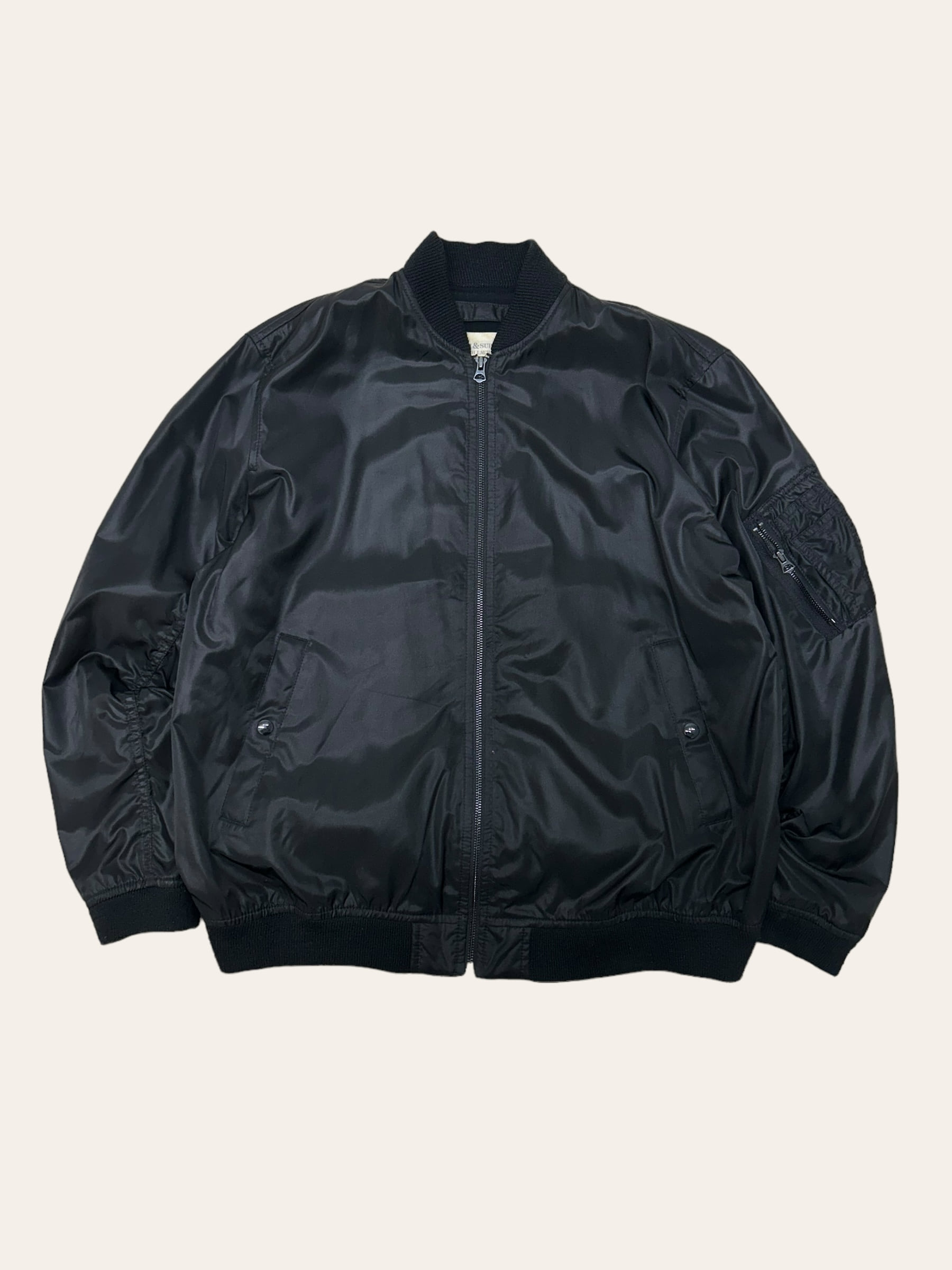 Denim &amp; Supply black MA-1 flight jacket XL
