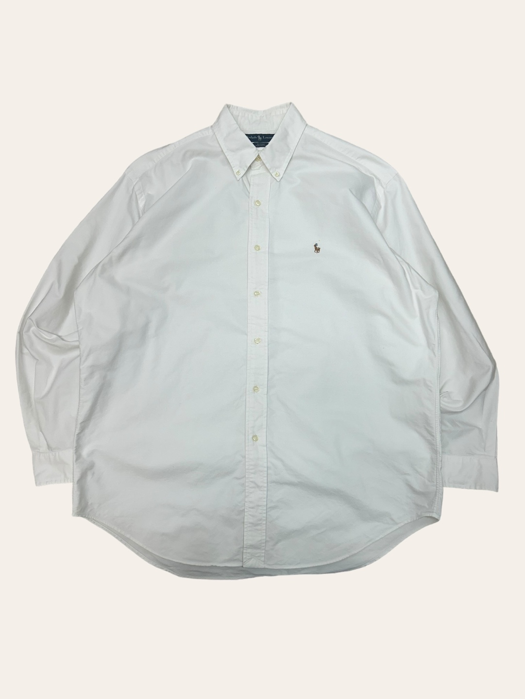 Polo ralph lauren white oxford shirt L