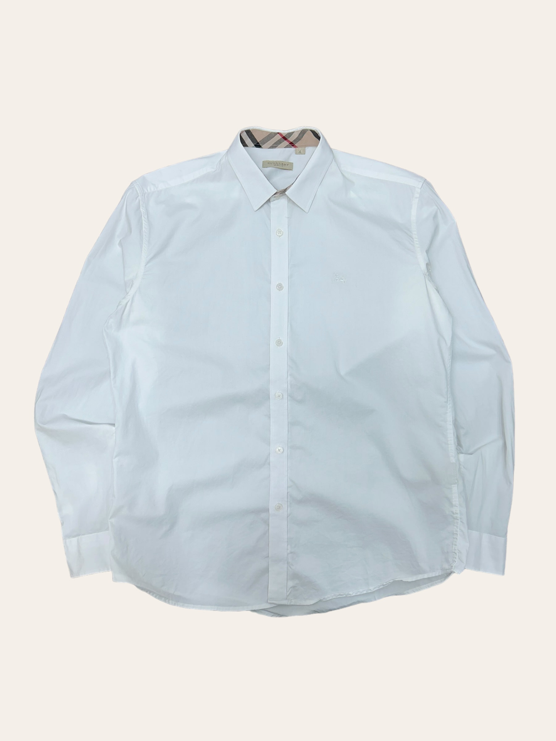 Burberry white brit poplin shirt XL