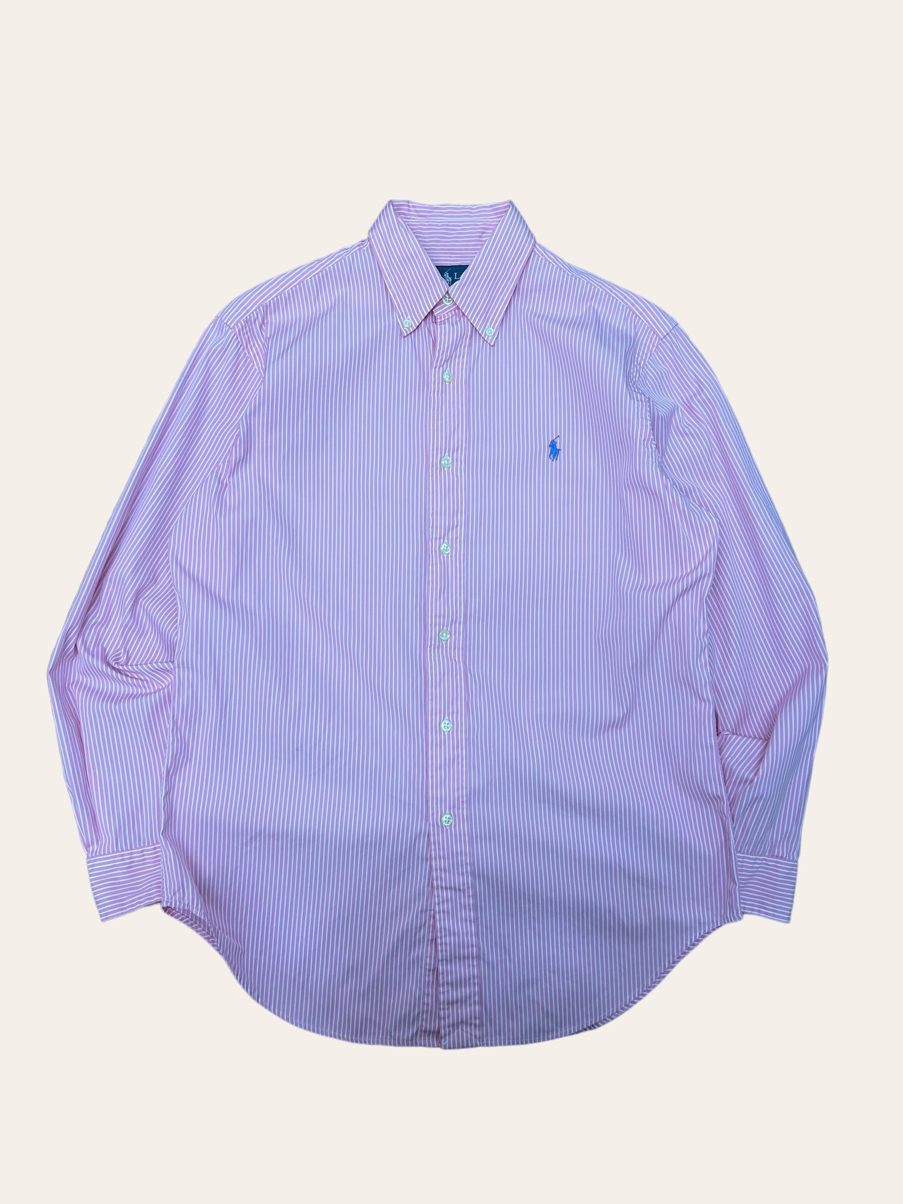 Polo ralph lauren pink color stripe shirt 15