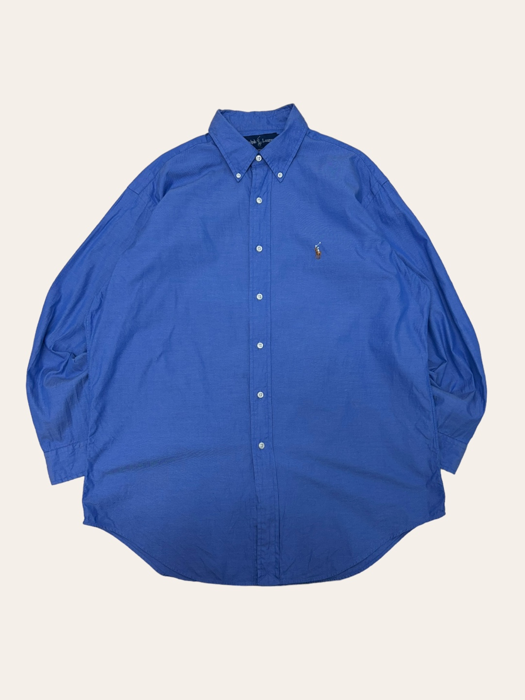 (From USA)Polo ralph lauren blue poplin shirt 16