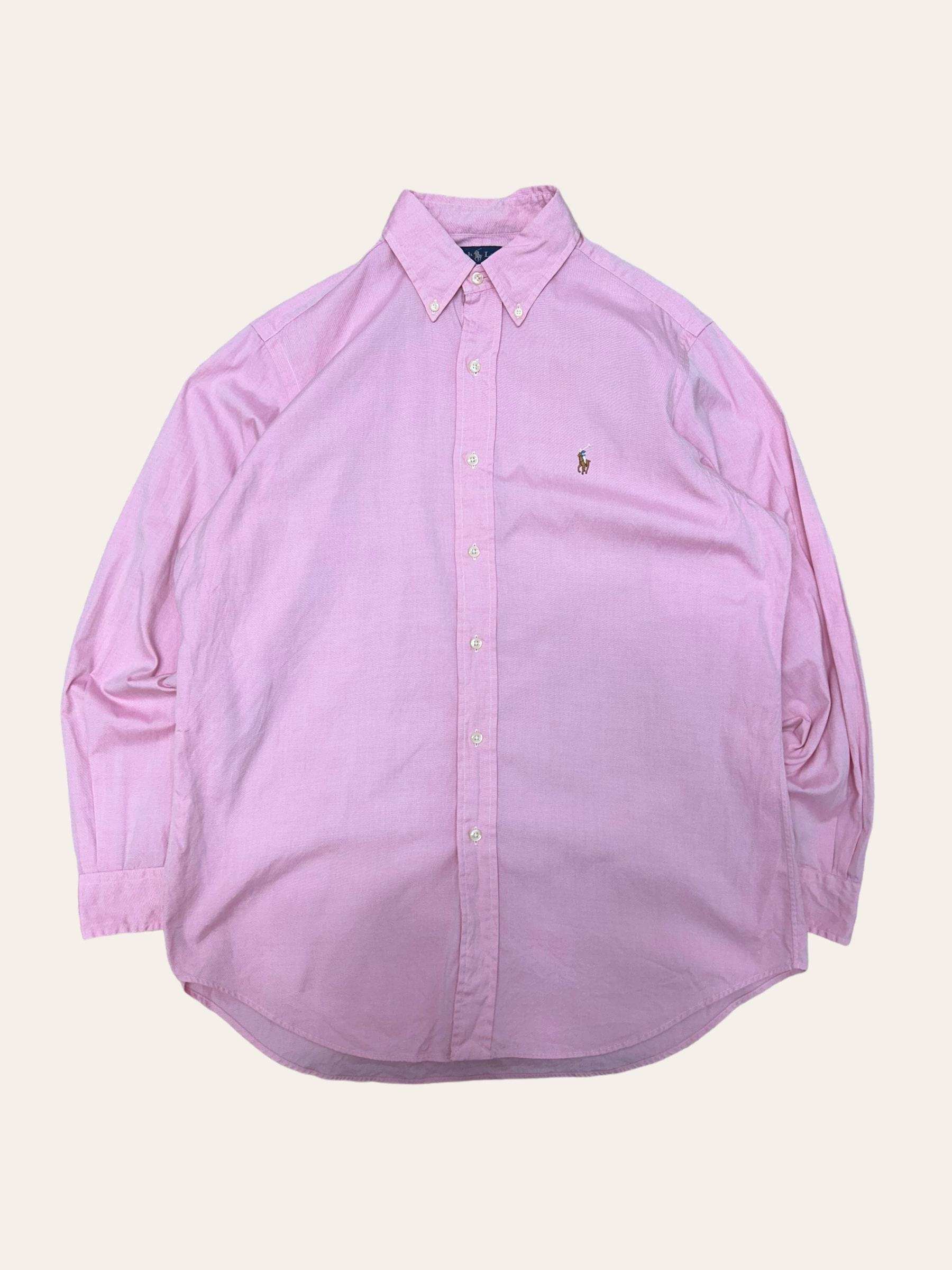 (From USA)Polo ralph lauren pink color poplin shirt 15.5