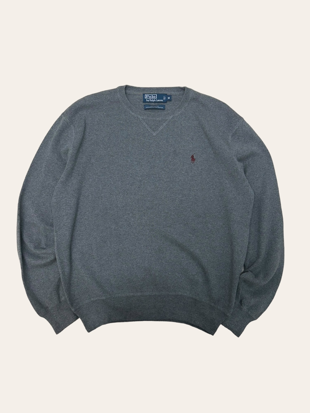 Polo ralph lauren gray cotton sweatshirt M