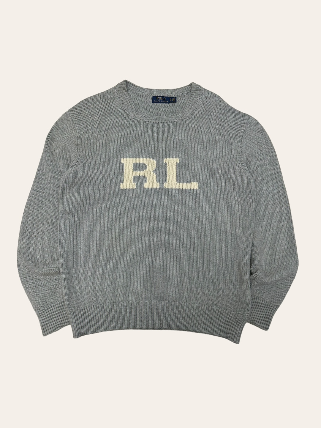 Polo ralph lauren gray RL logo sweater XL