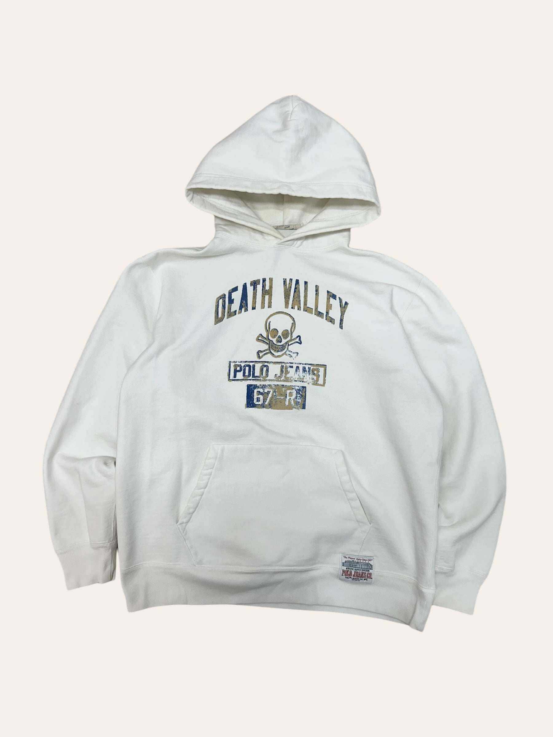 Polo jeans company white death valley hoody M