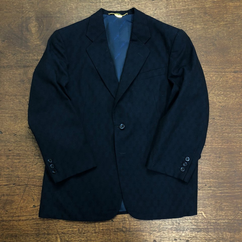 (여성용)Celine navy wool pattern blazer S#