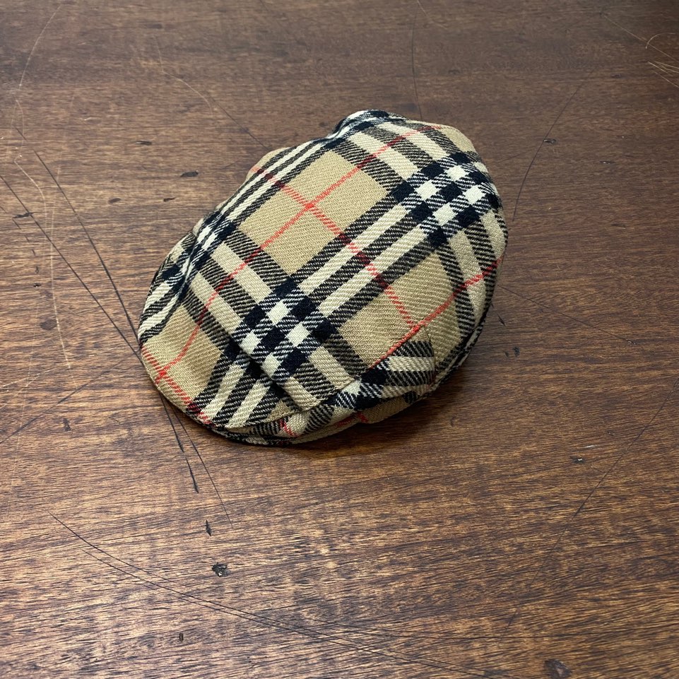 Burberry vintage nova check hunting cap