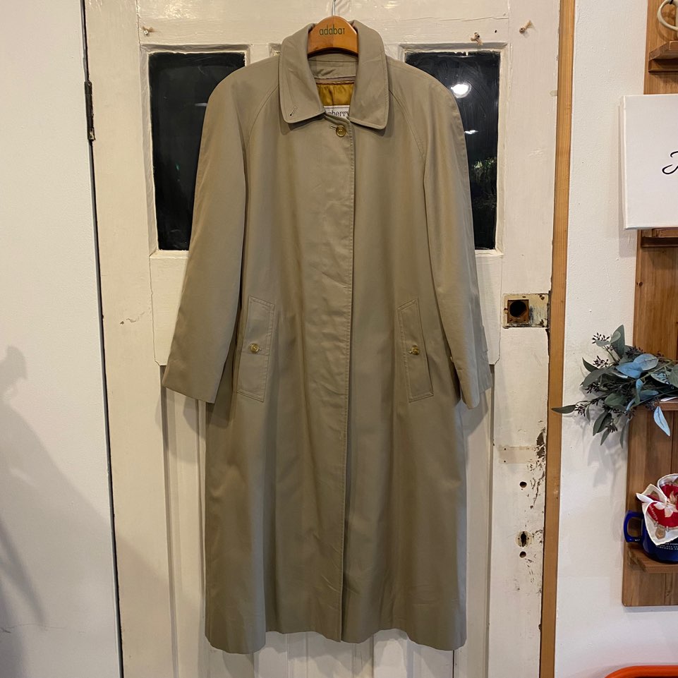 (여성용)Burberry beige color single trench coat 9