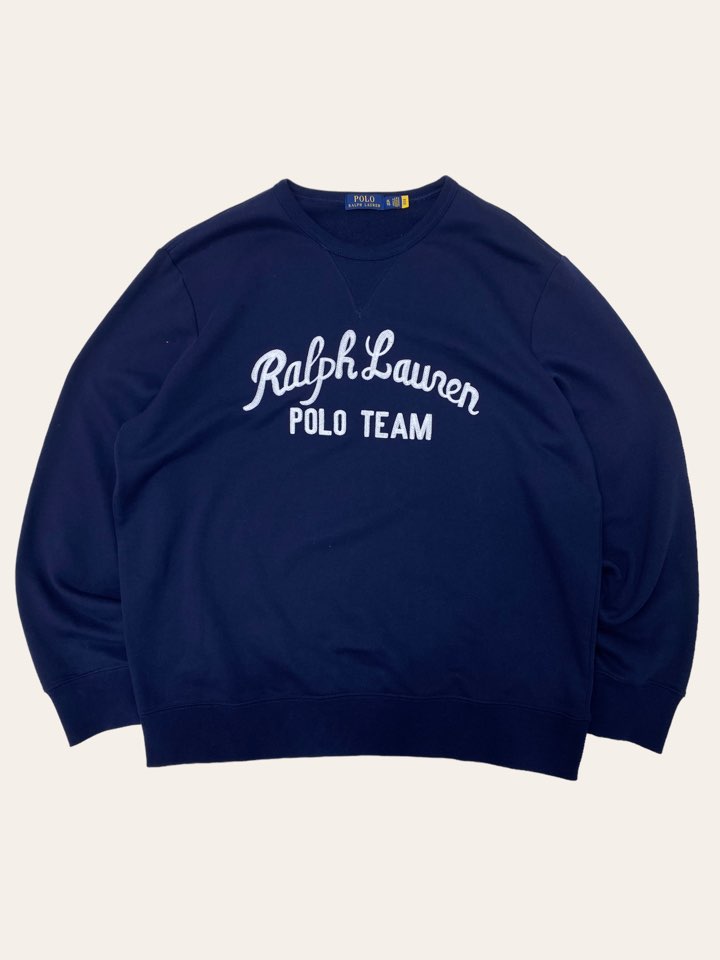 Polo ralph lauren navy POLO TEAM logo sweatshirt XL