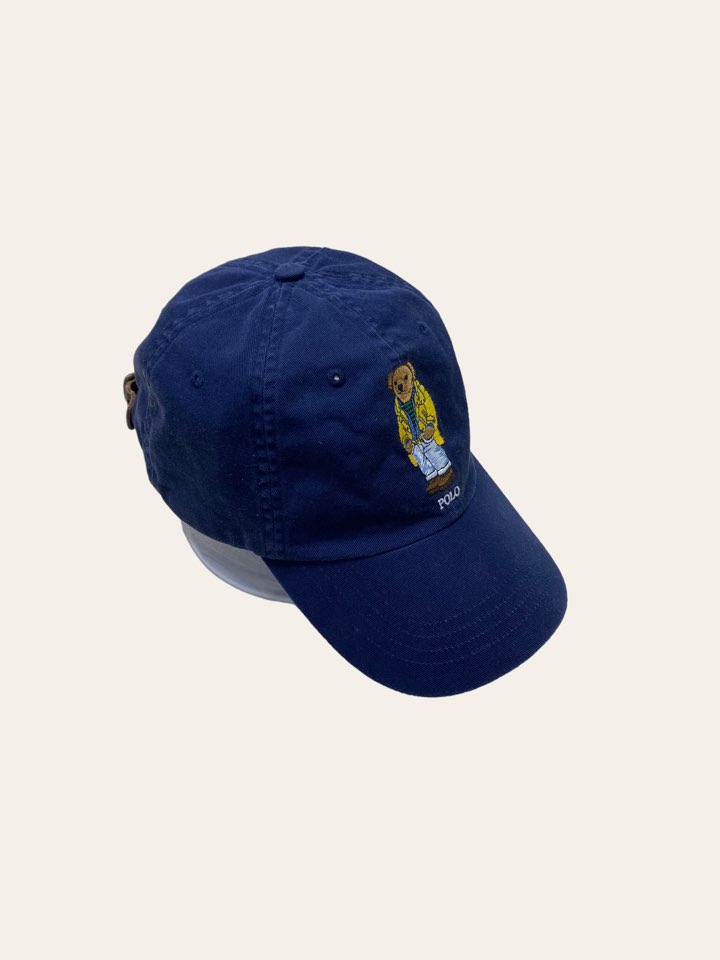 Polo ralph lauren navy bear cap