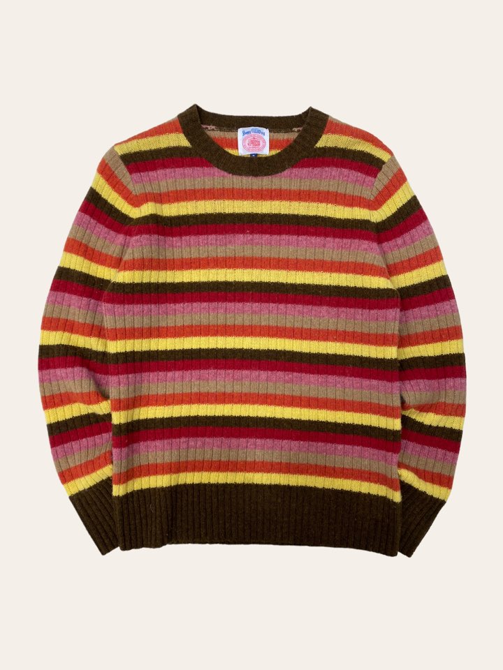 Jpress JPN multicolor stripe wool sweater M