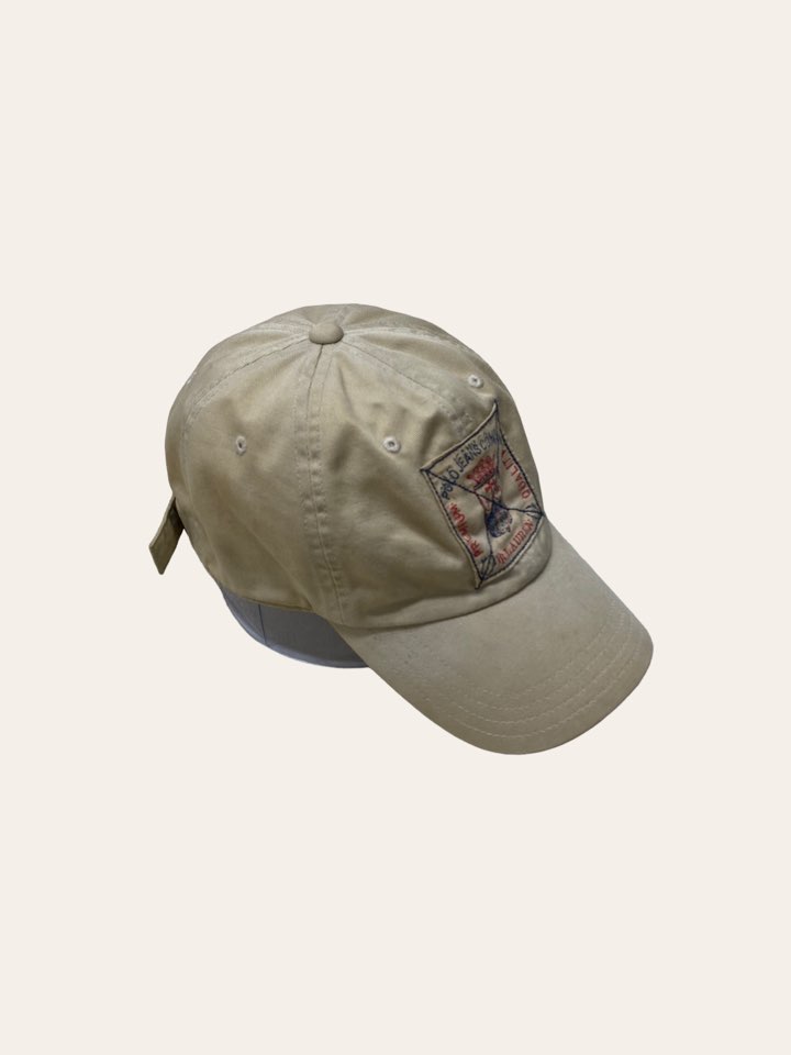 Polo jeans company beige patched cap