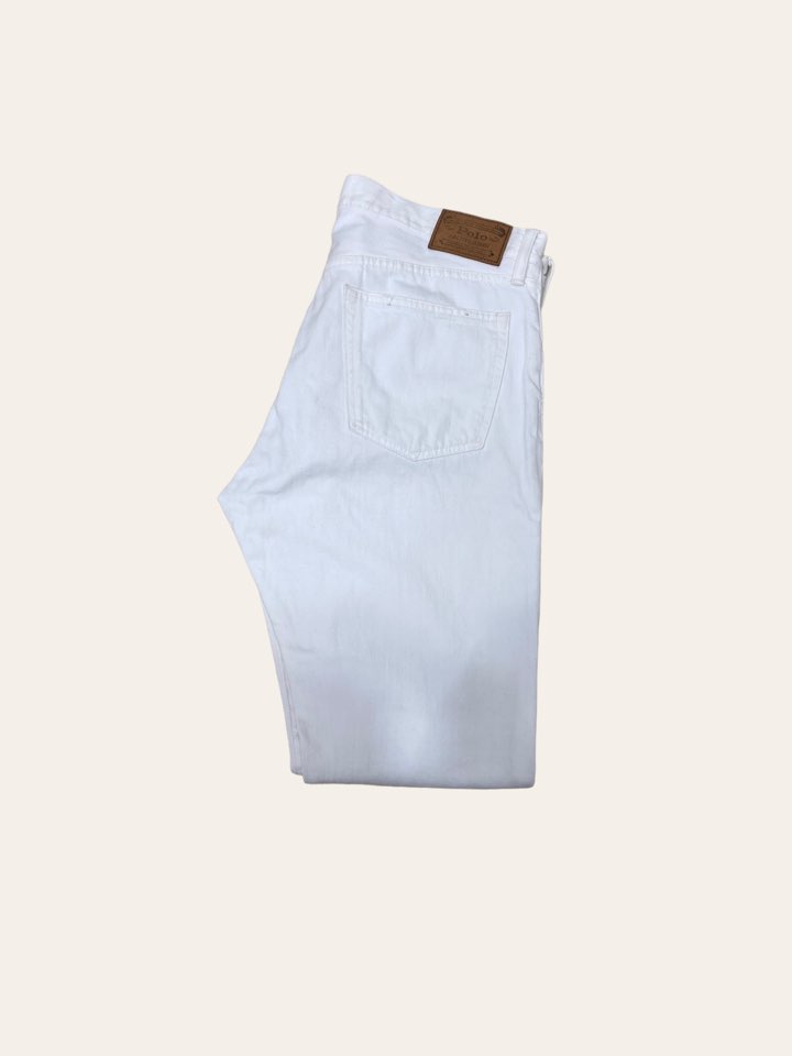 Polo ralph lauren white hampton jeans 34x30