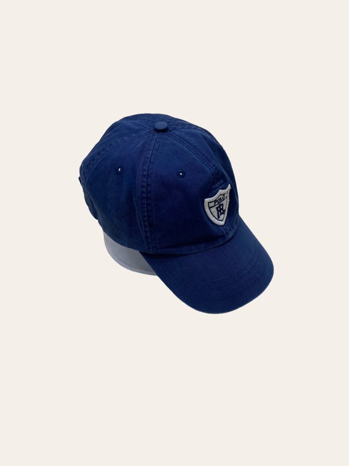 POLO GOLF navy patched cap