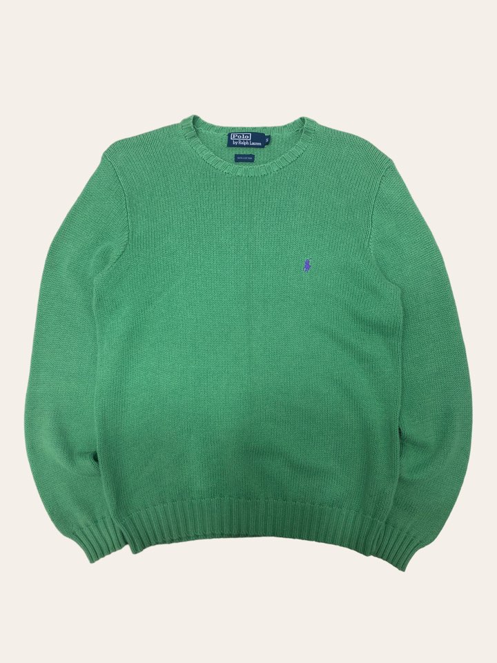 Polo ralph lauren light green cotton sweater S