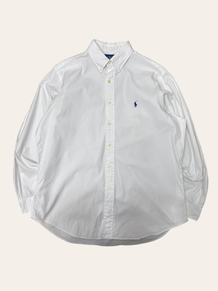 (From USA)Polo ralph lauren white poplin shirt 16.5