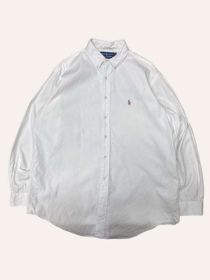(From USA)Polo ralph lauren white oxford shirt 16.5