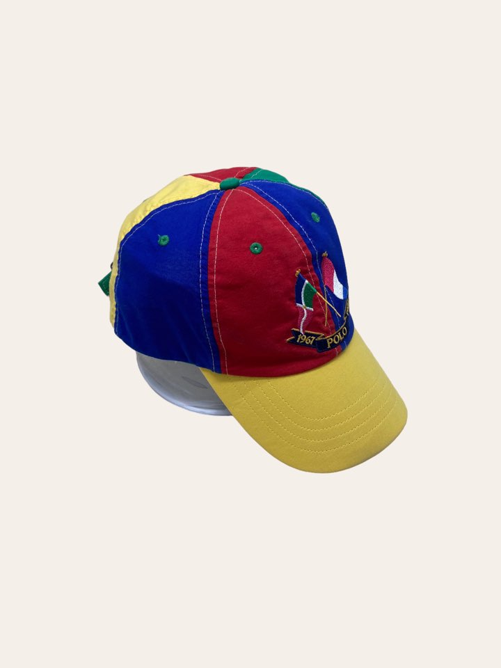 Polo ralph lauren multicolor embroidered cap