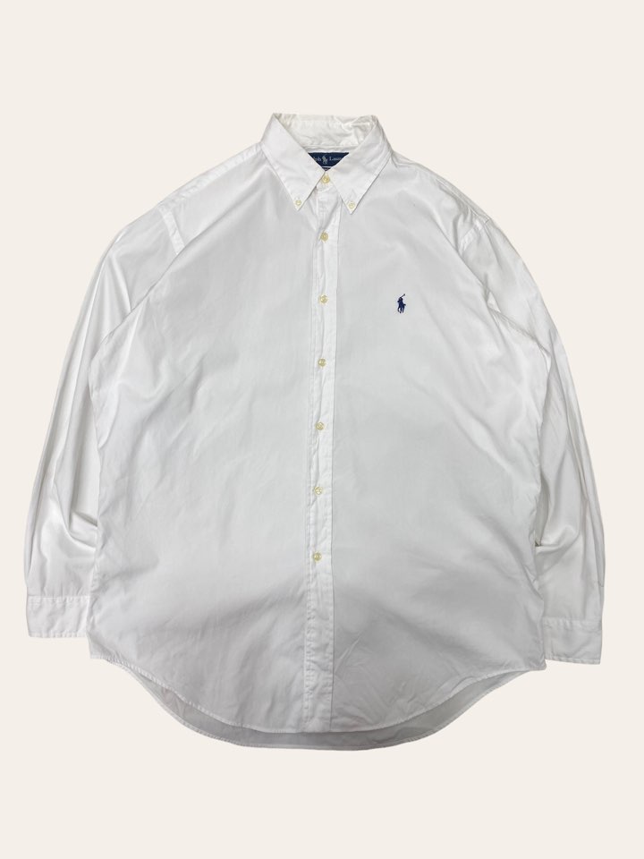(From USA)Polo ralph lauren white poplin shirt 16