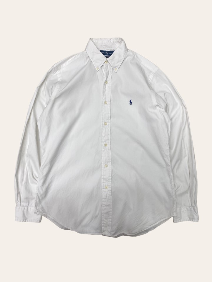 (From USA)Polo ralph lauren white poplin shirt 15.5