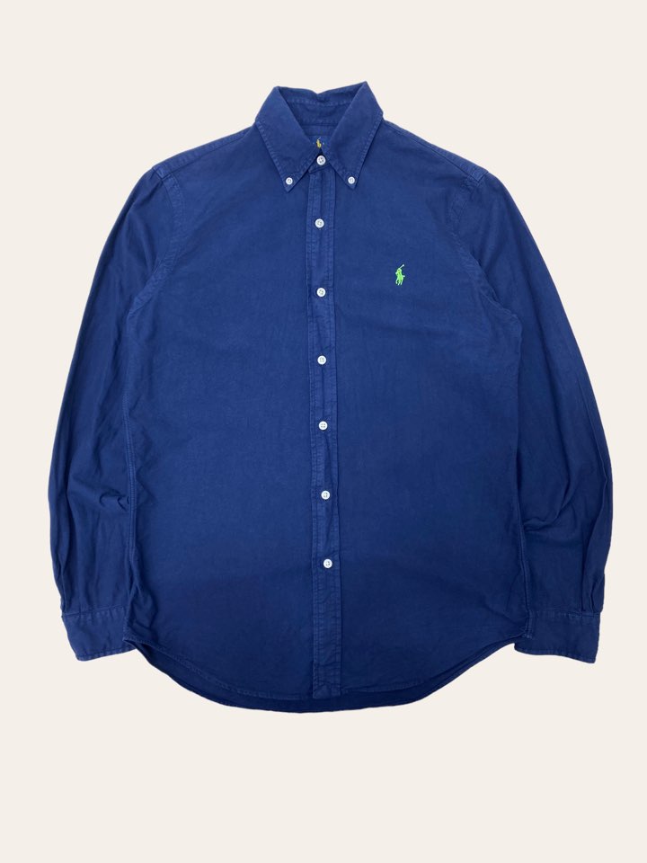 (From USA)Polo ralph lauren navy solid shirt S