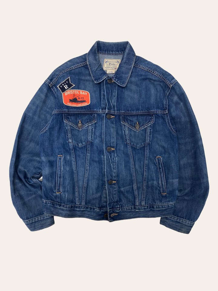 (여성용)Polo ralph lauren patched denim jacket M